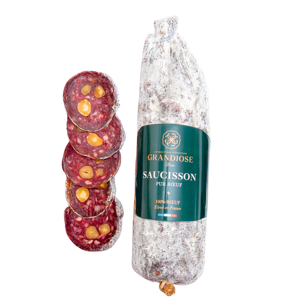 1. Saucisson Pur Bœuf aux Noisettes 250g