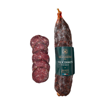Saucisson Pur Boeuf Fumé au Bois de Hêtre 270g